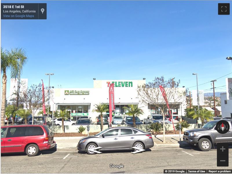 7-Eleven store in 3500 block of 1st Street in East Los Angeles